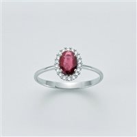 Anello Donna Oro Donna in Oro bianco Rubino 0.55 Ct DHAR7879.006-14 - DHAR7879.006-14